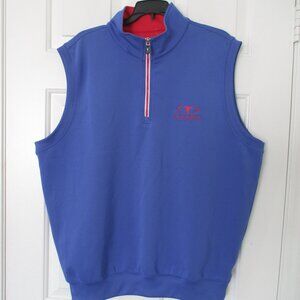 F&G Tech Mens "Black Bull" Golf Resort (Alberta, Canada) Vest NWOT - Large